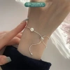 Lắc tay bạc nữ TLEE - Vòng mì rút charm hoa cúc xinh xắn, giảm giá 864.000đ 6