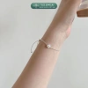 Lắc tay bạc nữ TLEE - Vòng mì rút charm hoa cúc xinh xắn, giảm giá 864.000đ 9