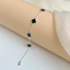 Lắc tay bạc Phúc Minh Jewelry PMJS327L-5 hoa cỏ 4 lá khảm đá 5 lá sang trọng – Giá chỉ 449.000₫ 2