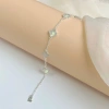 Lắc tay bạc Phúc Minh Jewelry PMJS327L-5 hoa cỏ 4 lá khảm đá 5 lá sang trọng – Giá chỉ 449.000₫ 4
