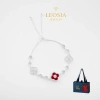 Lắc tay bạc s925 4 lá cỏ LEOSIA JEWELRY LA79 tinh tế, ý nghĩa, giá ưu đãi 1.125.000 VND