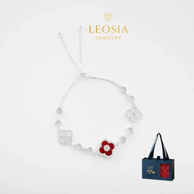 Lắc tay bạc s925 4 lá cỏ LEOSIA JEWELRY LA79 tinh tế, ý nghĩa, giá ưu đãi 1.125.000 VND