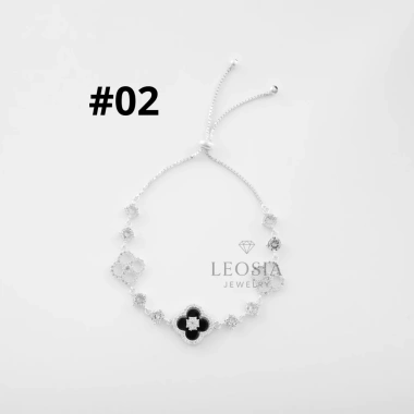 Lắc tay bạc s925 4 lá cỏ LEOSIA JEWELRY LA79 tinh tế, ý nghĩa, giá ưu đãi 1.125.000 VND