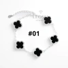 Lắc tay bạc s925 cỏ 4 lá đính đá LEOSIA JEWELRY LA56 - Thanh lịch, may mắn, quà tặng, giá 1.125tr 2