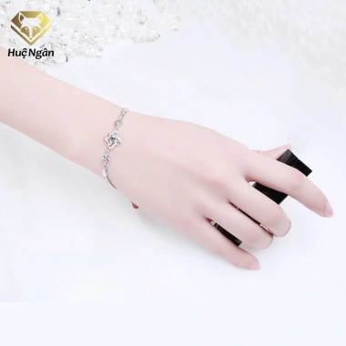 Lắc tay bạc S925 Huệ Ngân cỏ bốn lá may mắn dây hộp RYB140.087 - Giá 520.000đ 6