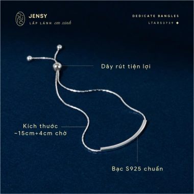 Lắc tay bạc S925 Jensy Delicate - Vòng tay nữ sang trọng, giảm giá 581k 7