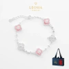 Lắc tay bạc s925 LEOSIA JEWELRY LA69 cỏ 4 lá sang trọng - May mắn, quà tặng cao cấp, giá ưu đãi 1.125.000₫