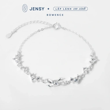 Lắc Tay Bạc S925 Nữ Jensy LTTL10 Hình Nơ Bowence Thanh Lịch Giá Ưu Đãi 786.000₫