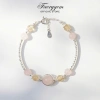 Lắc tay Citrine và Rose Quartz FaeryGem tình yêu, tài chính, bạc S925 chỉ 685k