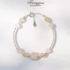 Lắc tay Citrine và Rose Quartz FaeryGem tình yêu, tài chính, bạc S925 chỉ 685k 2