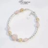 Lắc tay Citrine và Rose Quartz FaeryGem tình yêu, tài chính, bạc S925 chỉ 685k 4
