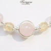 Lắc tay Citrine và Rose Quartz FaeryGem tình yêu, tài chính, bạc S925 chỉ 685k 6