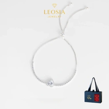 Lắc tay kim cương Moissanite 6.5 ly kiểm định GRA - LEOSIA JEWELRY cao cấp, sang chảnh, hiện đại, giá ưu đãi 750.000₫