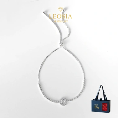 Lắc tay kim cương Moissanite 6.5 ly kiểm định GRA - LEOSIA JEWELRY cao cấp, sang chảnh, hiện đại, giá ưu đãi 750.000₫