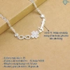 Lắc tay kim cương Moissanite bạc nữ 4 ly cỏ bốn lá khắc tên GRA cao cấp LTNM15 TNJ 1.62tr 2