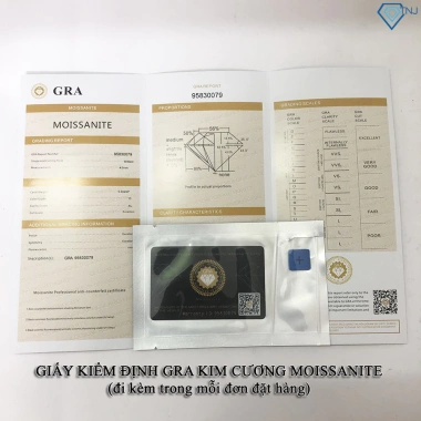 Lắc tay Moissanite bạc nữ cỏ 4 lá may mắn - Kiểm định GRA, sang trọng, 819.000 VNĐ