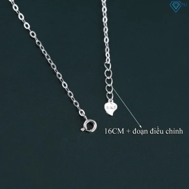 Lắc tay nữ bạc 925 cỏ 4 lá may mắn - Vòng tay đính đá sang trọng LTN316 TNJ