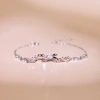 Lắc tay nữ bạc xi bạch kim LAVESTA LAV159 Ahri mặt nơ đá lấp lánh ngọt ngào dịu dàng - Giá ưu đãi 1.18tr 3