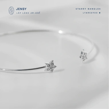 Lắc Tay Nữ Chữ C Bạc S925 JENSY Starry Ngôi Sao Đính Đá 859.000₫ 6
