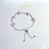 Lắc tay nữ cỏ bốn lá mạ vàng hồng sang trọng LEOSIA JEWELRY LA32 giảm 21% 2