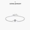Lắc tay nữ mạ vàng trắng kim cương Moissanite 6.5 ly LA25 sang chảnh, quà tặng 1.1 triệu 3