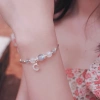 Lắc Vòng Tay Nữ Charm Trăng Bạc 925 Đá Moonstone Phong Thủy May Mắn Tài Lộc 3