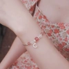 Lắc Vòng Tay Nữ Charm Trăng Bạc 925 Đá Moonstone Phong Thủy May Mắn Tài Lộc 8