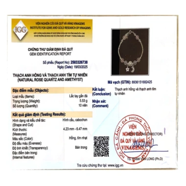 Lắc Vòng Tay Nữ Charm Trăng Bạc 925 Đá Moonstone Phong Thủy May Mắn Tài Lộc 9