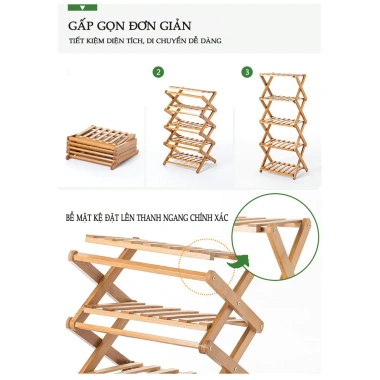 LACCOHUG Kệ giày đa năng 4-6 tầng kèm móc treo mẫu mới siêu hot giảm giá 120k 6