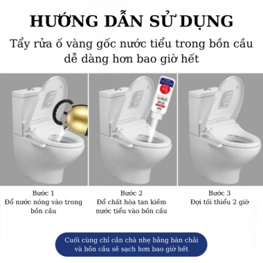 Làm sạch Ố Vàng Bồn Cầu - Chất hòa tan vết cáu vàng mạnh Khang Đức, chỉ 45.000₫ 5