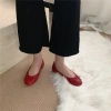 Lamode Dongdaemun Giày Đế Bằng Real Shot 4 Màu Size 35-40 Miệng Nông Nơ Ba Lê 5
