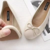Lamode Dongdaemun Giày Đế Bằng Real Shot 4 Màu Size 35-40 Miệng Nông Nơ Ba Lê 8