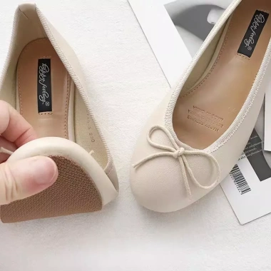 Lamode Dongdaemun Giày Đế Bằng Real Shot 4 Màu Size 35-40 Miệng Nông Nơ Ba Lê 8 Lamode Dongdaemun Giày Đế Bằng Real Shot 4 Màu Size 35-40 Miệng Nông Nơ Ba Lê 8