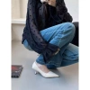 LAMODE Giày Cao Gót Retro Hàn Quốc Mũi Nhọn Máy Bơm Gót Nữ Sang Trọng - Giảm 23% 4