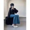 LAMODE Giày Cao Gót Retro Hàn Quốc Mũi Nhọn Máy Bơm Gót Nữ Sang Trọng - Giảm 23% 6