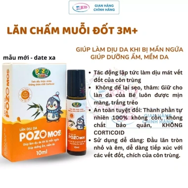 Lăn Bôi Vết Muỗi Đốt - Giảm Ngứa Nhanh, An Toàn Bé Sơ Sinh, Hương Chanh Sả Cam 4 Lăn Bôi Vết Muỗi Đốt - Giảm Ngứa Nhanh, An Toàn Bé Sơ Sinh, Hương Chanh Sả Cam 4