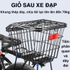 Làn Giỏ Đậy Gắn Sau Baga Xe Đạp Đựng Balo Cặp Sách, Khung Chắc Chắn, Giảm 22%