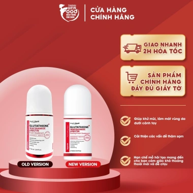 Lăn Khử Mùi Angel's Glutathione+ Niacinamide 60ml – Giá 378.000₫, mùi thơm lâu
