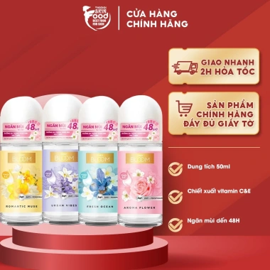 Lăn Khử Mùi Cindy Bloom 50ml - Hương Nước Hoa Nữ Roll-On, Giá 70,000 VND
