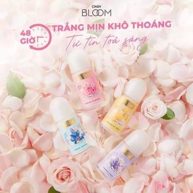 Lăn Khử Mùi Cindy Bloom 50ml - Hương Nước Hoa Nữ Roll-On, Giá 70,000 VND 6 Lăn Khử Mùi Cindy Bloom 50ml - Hương Nước Hoa Nữ Roll-On, Giá 70,000 VND 6