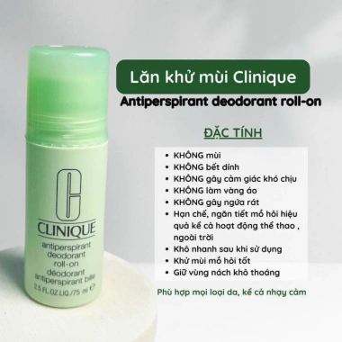 Lăn khử mùi Clinique Roll-on 75ml Perspirant Deodorant - Giá chỉ 336.000 VND 2
