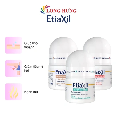 Lăn khử mùi EtiaXil Detranspirant 15ml - Kiểm soát mùi và mồ hôi, giảm giá 269.000 2 Lăn khử mùi EtiaXil Detranspirant 15ml - Kiểm soát mùi và mồ hôi, giảm giá 269.000 2