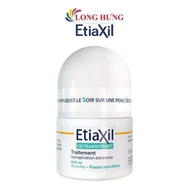 Lăn khử mùi EtiaXil Detranspirant 15ml - Kiểm soát mùi và mồ hôi, giảm giá 269.000