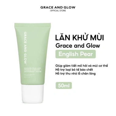 Lăn khử mùi Grace & Glow Serum 50ml - Dưỡng sáng, ngừa mồ hôi, Niacinamide AHA, chỉ 111.000đ 4 Lăn khử mùi Grace & Glow Serum 50ml - Dưỡng sáng, ngừa mồ hôi, Niacinamide AHA, chỉ 111.000đ 4