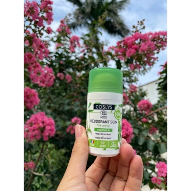 Lăn khử mùi hữu cơ Coslys trà xanh 50ml, khô thoáng 48h, hương tươi mát, chỉ 160k