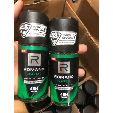 Lăn khử mùi Romano Classic Attitude 50ml - Hương nước hoa, chỉ 57k, bảo vệ ngày