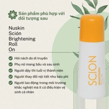 Lăn khử mùi Scion Voovi 75ml/10ml - Ngăn hôi nách, không ố quần áo, làm sáng da dưới cánh tay - 227.500₫