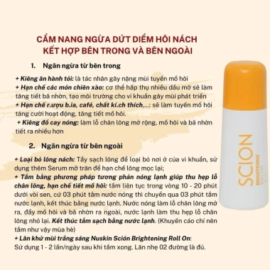 Lăn khử mùi Scion Voovi 75ml/10ml - Ngăn hôi nách, không ố quần áo, làm sáng da dưới cánh tay - 227.500₫ 3 Lăn khử mùi Scion Voovi 75ml/10ml - Ngăn hôi nách, không ố quần áo, làm sáng da dưới cánh tay - 227.500₫ 3
