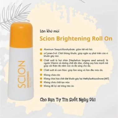 Lăn khử mùi Scion Voovi 75ml/10ml - Ngăn hôi nách, không ố quần áo, làm sáng da dưới cánh tay - 227.500₫