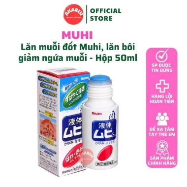 Lăn Muỗi Đốt Muhi Nhật Bản 50ml - Giảm Ngứa, Xua Đuổi Côn Trùng, Giá 180k